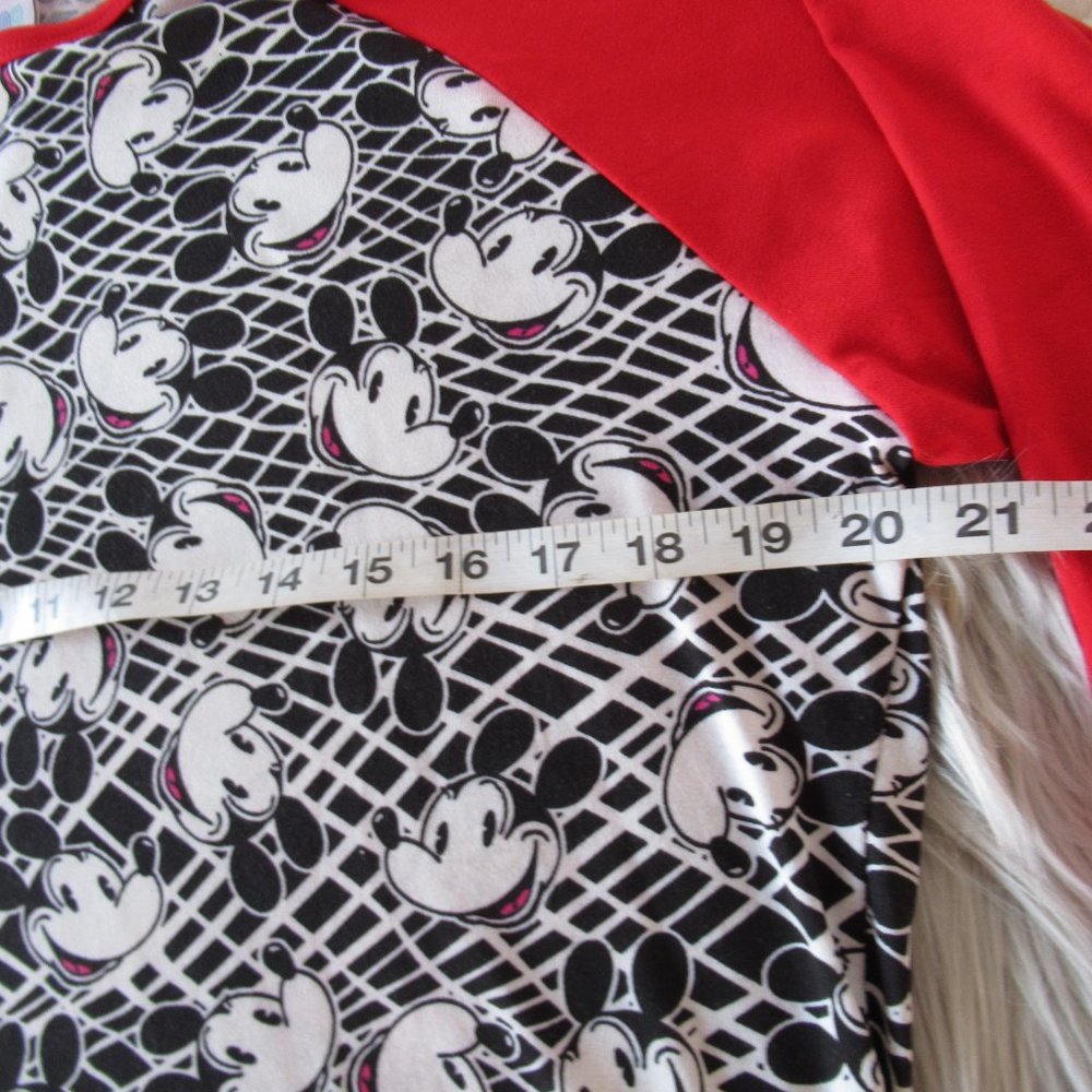 LuLaRoe Mickey Mouse Disney3/4 Sleeve Shirt M - Picture 4 of 7